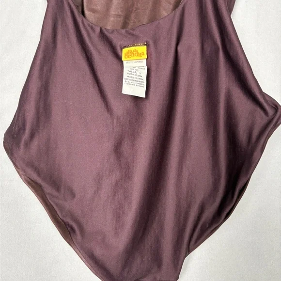 AGUA BENDITO | $255 Nicolette Bronzo 7335 Brown One Piece Swimsuit with Belt M - Picture 12 of 14